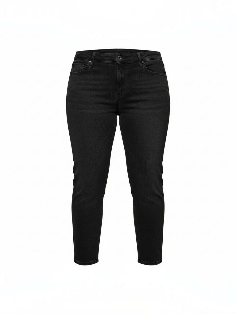 Women's Black High-Rise Slim Jeans **